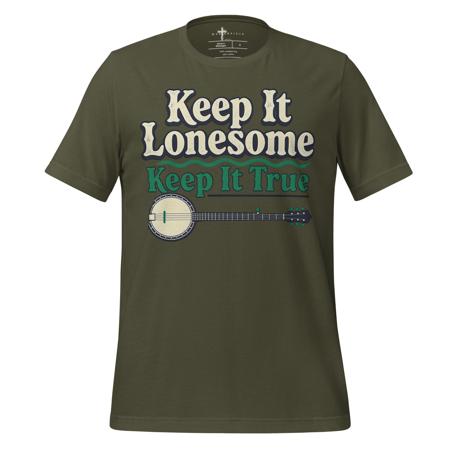 Keep it Lonesome Banjo - Green - MasterPiece Shirts