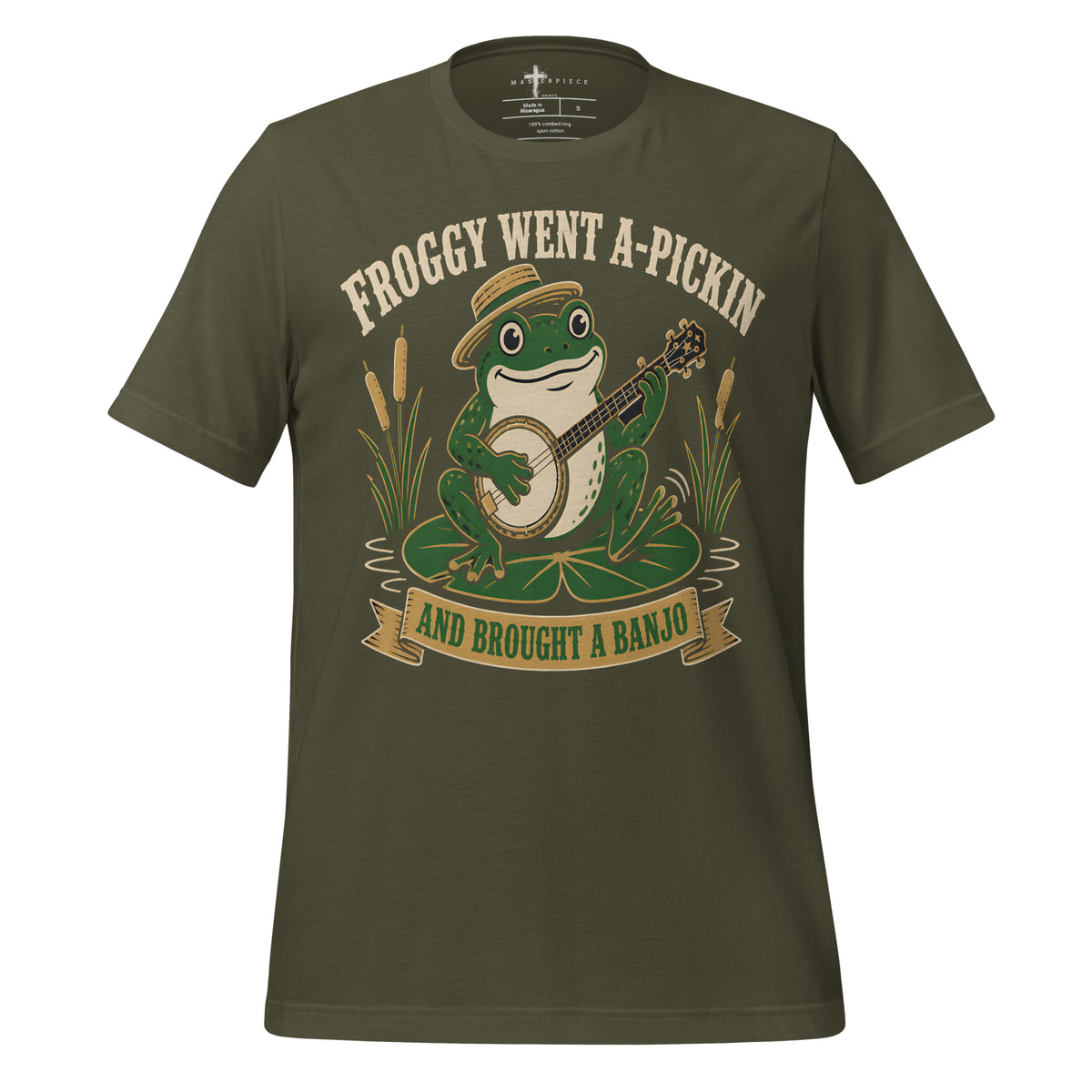 Frog Pickin Banjo - Green - MasterPiece Shirts