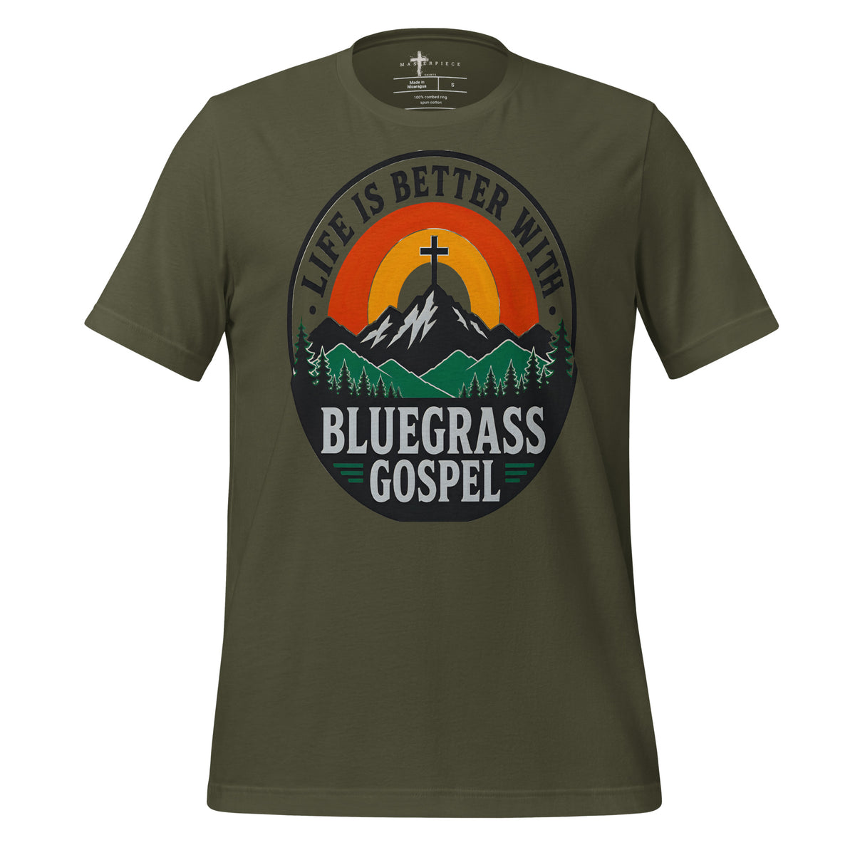 Life is Better Bluegrass Gospel - Green - MasterPiece Shirts