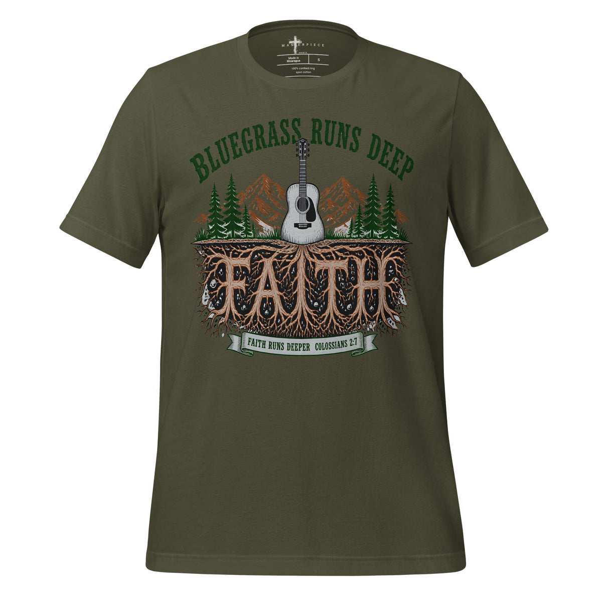 Bluegrass and Faith Run Deep - Green - MasterPiece Shirts