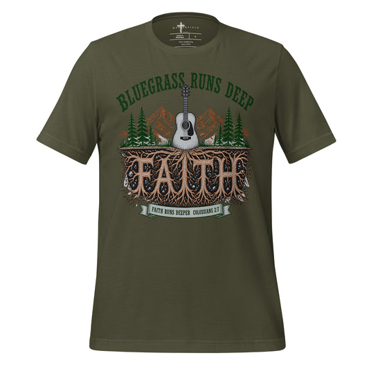 Bluegrass and Faith Run Deep - Green - MasterPiece Shirts