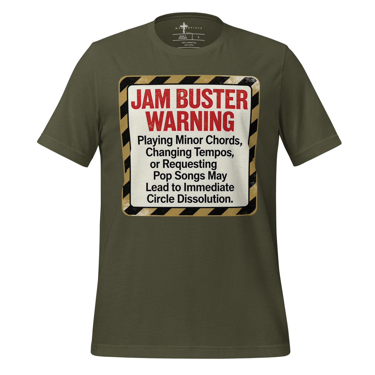 Jam Buster Warning - Green - MasterPiece Shirts