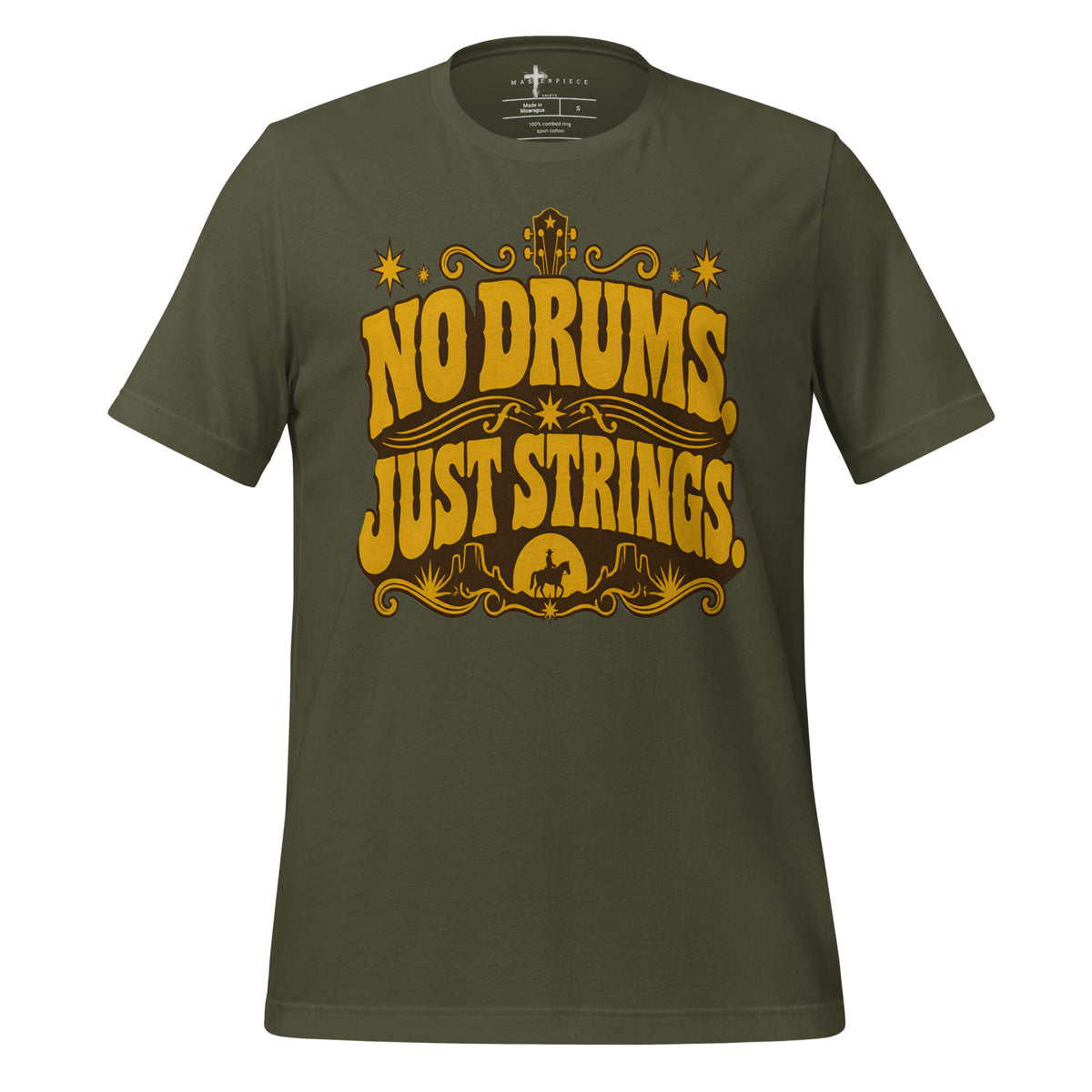 No Drums Just Strings - Green - MasterPiece Shirts