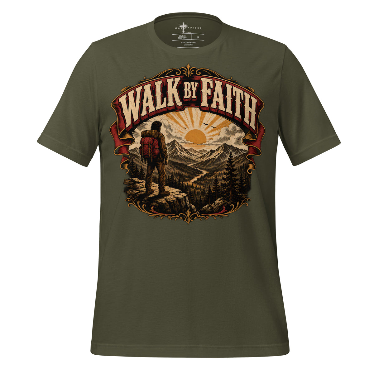 Walk by Faith - Green - MasterPiece Shirts