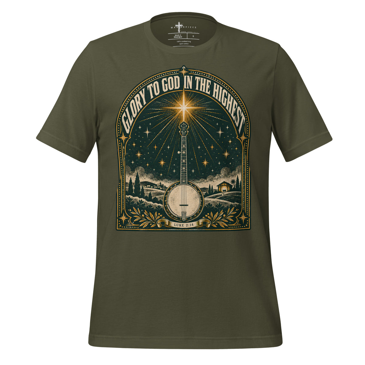 Glord to God Banjo - Green - MasterPiece Shirts