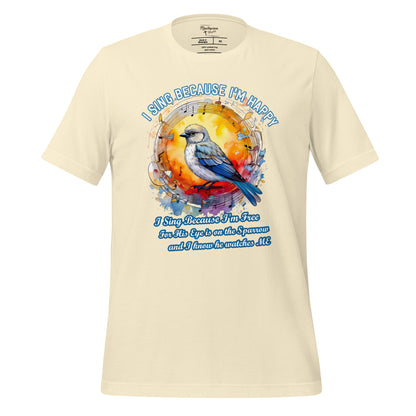 His Eye is on The Sparrow  Christian Bible Verse T-Shirt