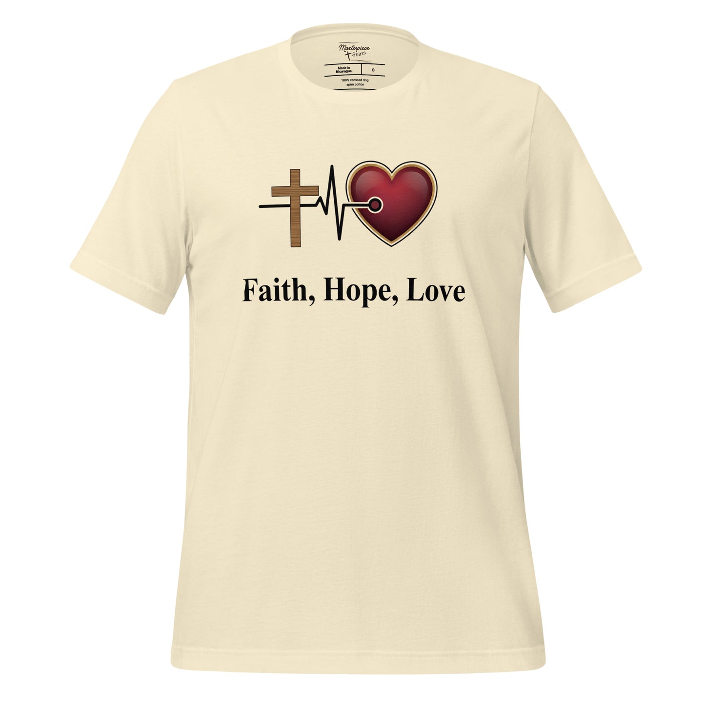 Faith Hope Love Christian T-shirt