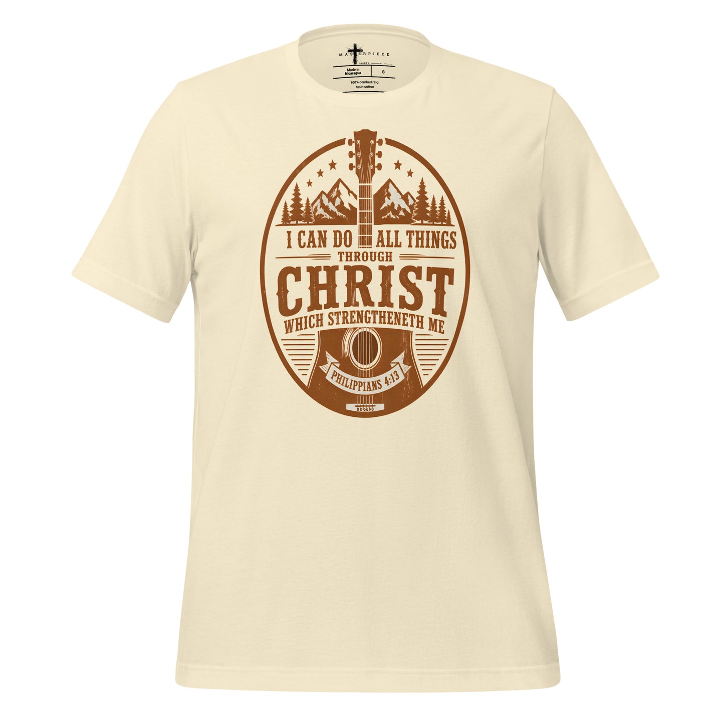 I can do all things through Christ Guitar - Natural - MasterPiece Shirts