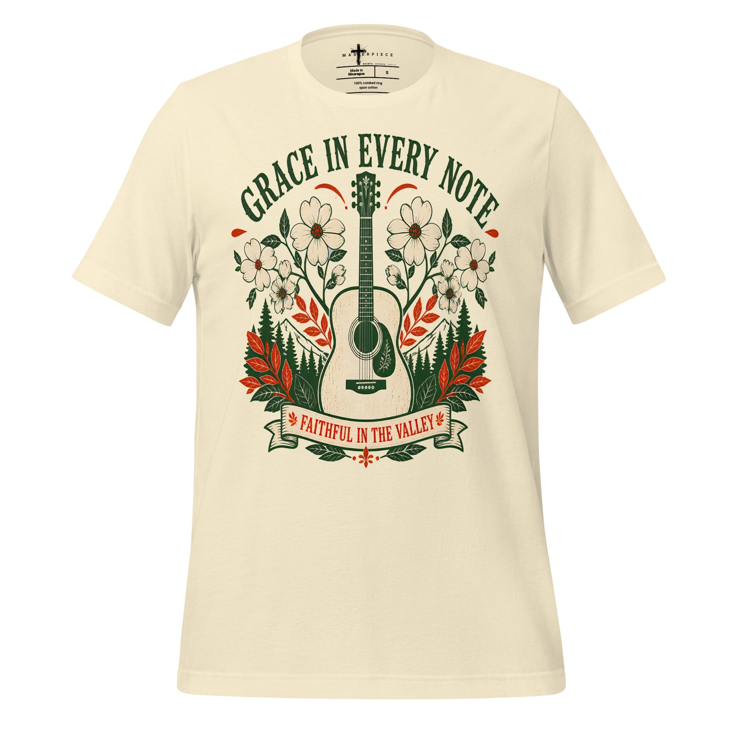 Grace in Every Note Guitar - Natural - MasterPiece Shirts