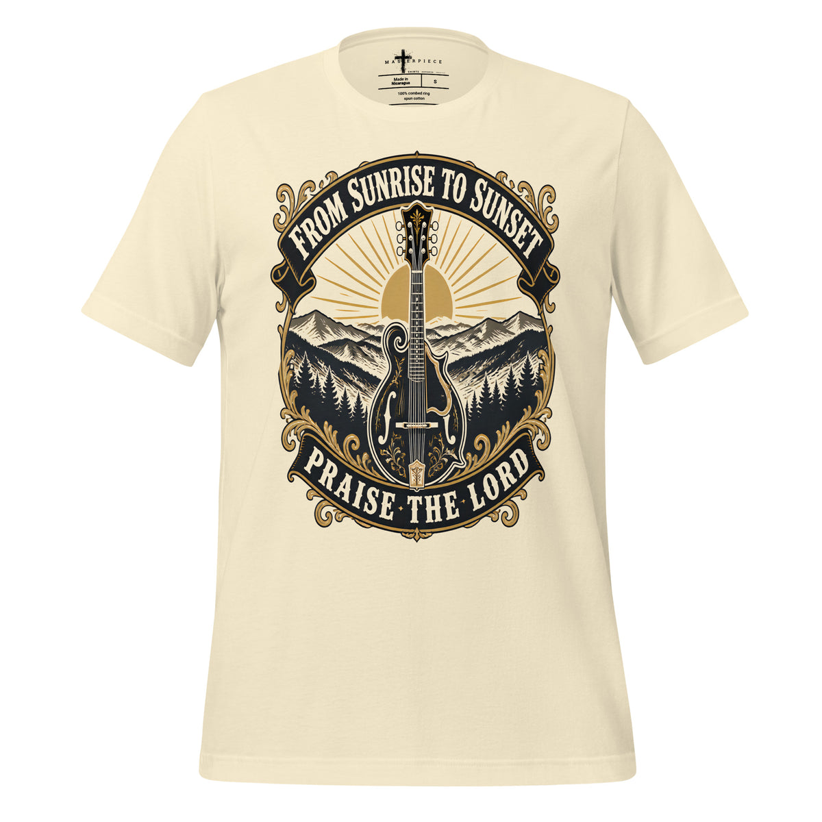 Sunrise to Sunset Praise The Lord Mandolin - Natural - MasterPiece Shirts