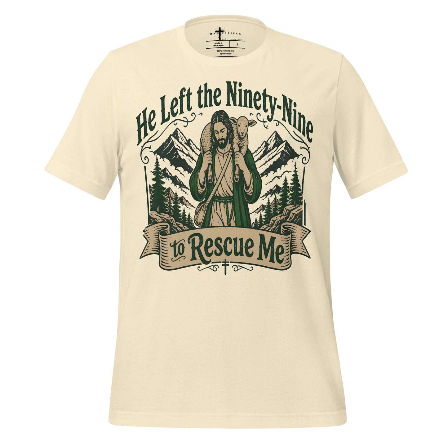 He Left the 99 to Rescue Me - Natural - MasterPiece Shirts