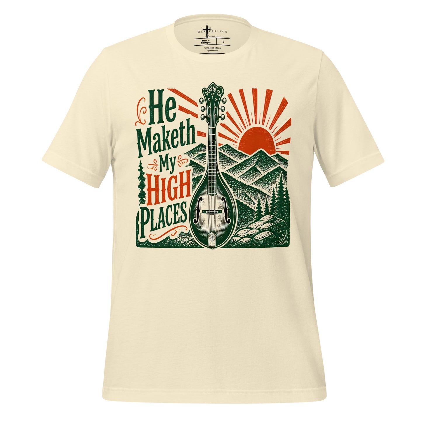 He Maketh My High Places - Natural - MasterPiece Shirts