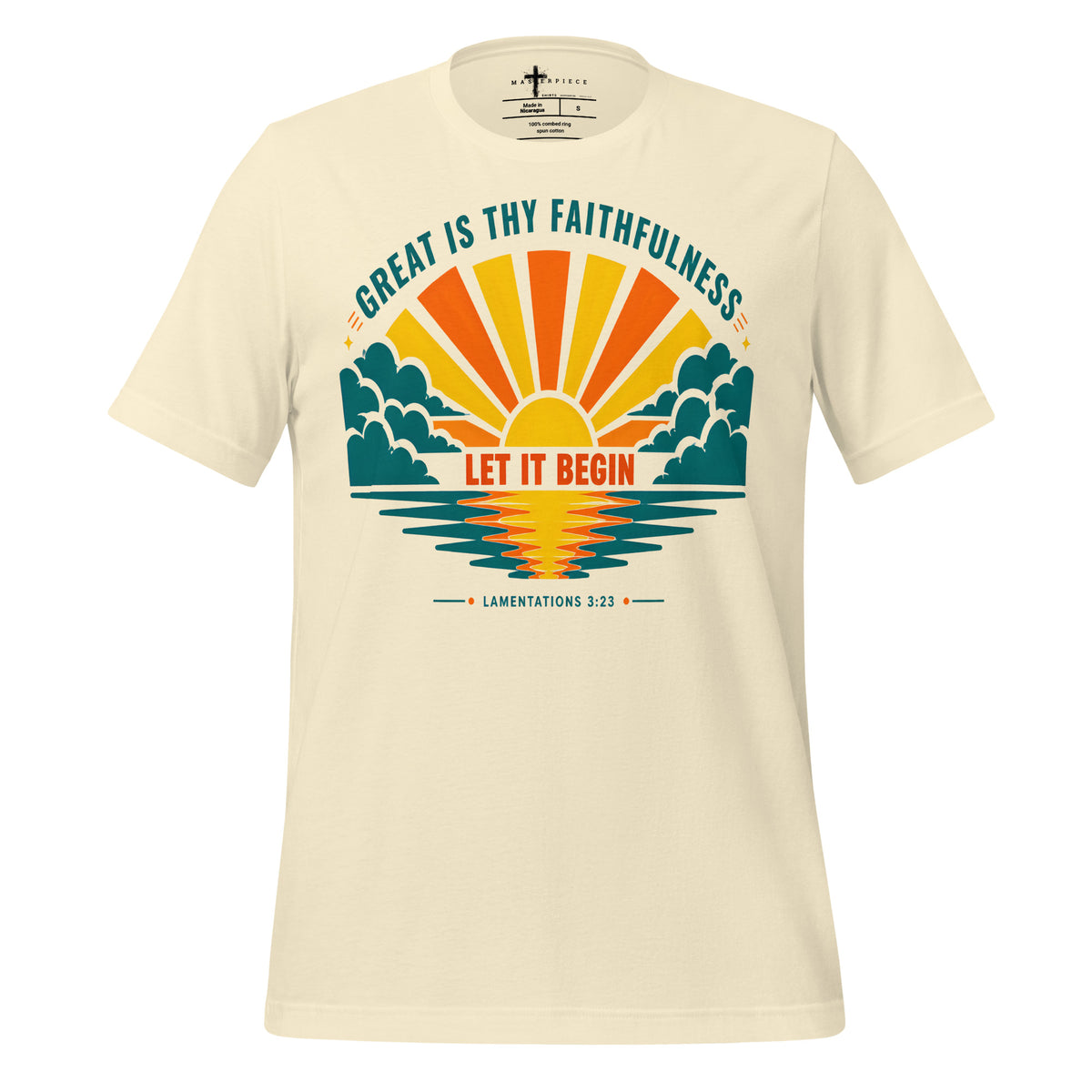 Great is Thy Faithfulness Sunrise - Natural - MasterPiece Shirts