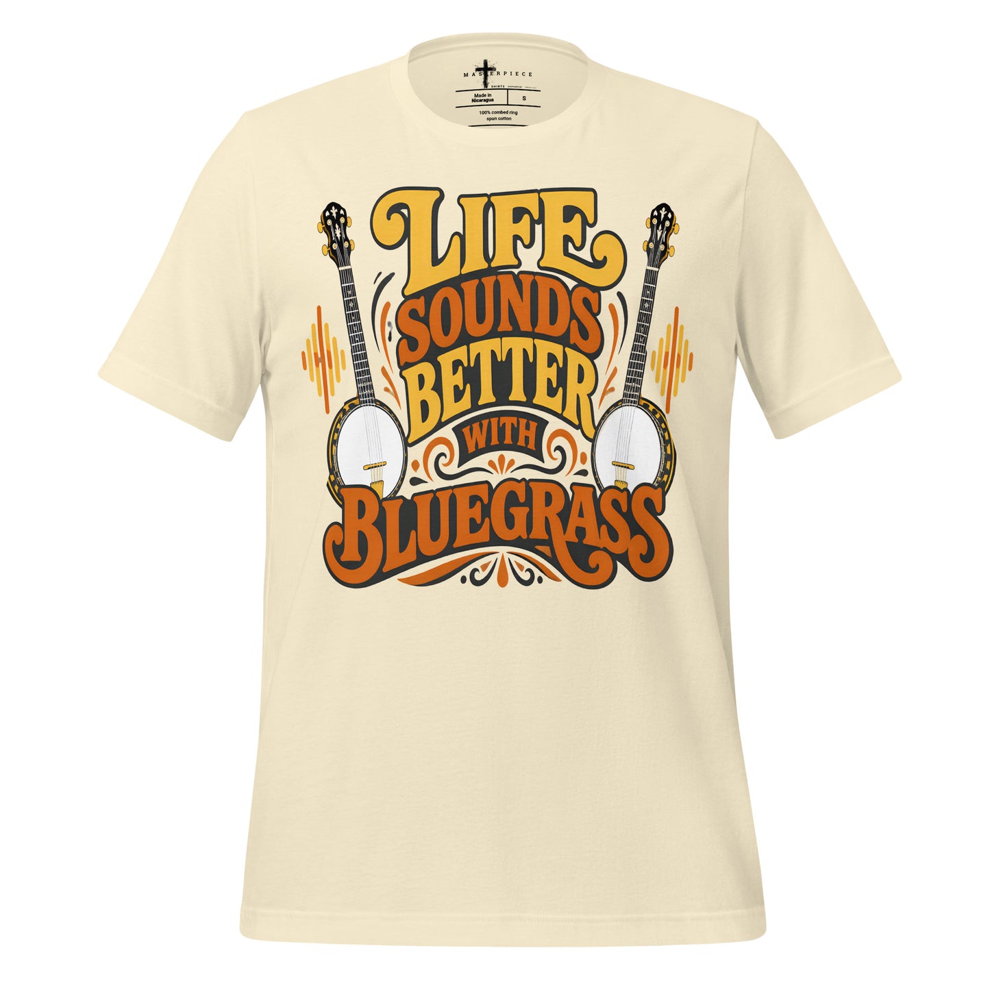 Life Sounds Better Bluegrass - Natural - MasterPiece Shirts
