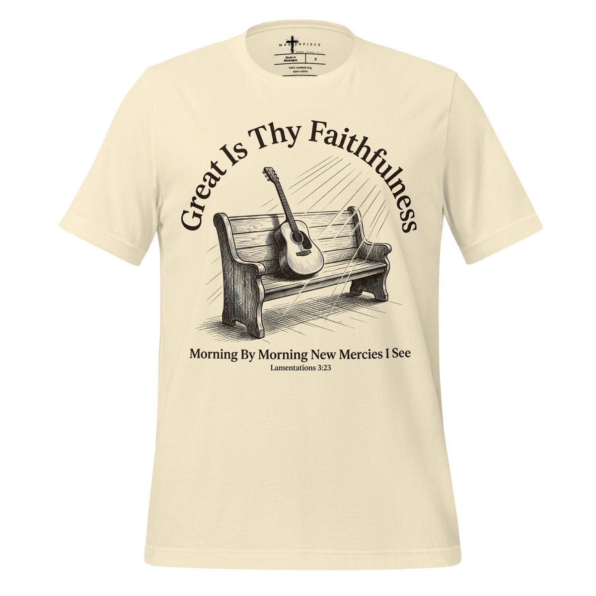 Great is Thy Faithfulness Guitar - Natural - MasterPiece Shirts
