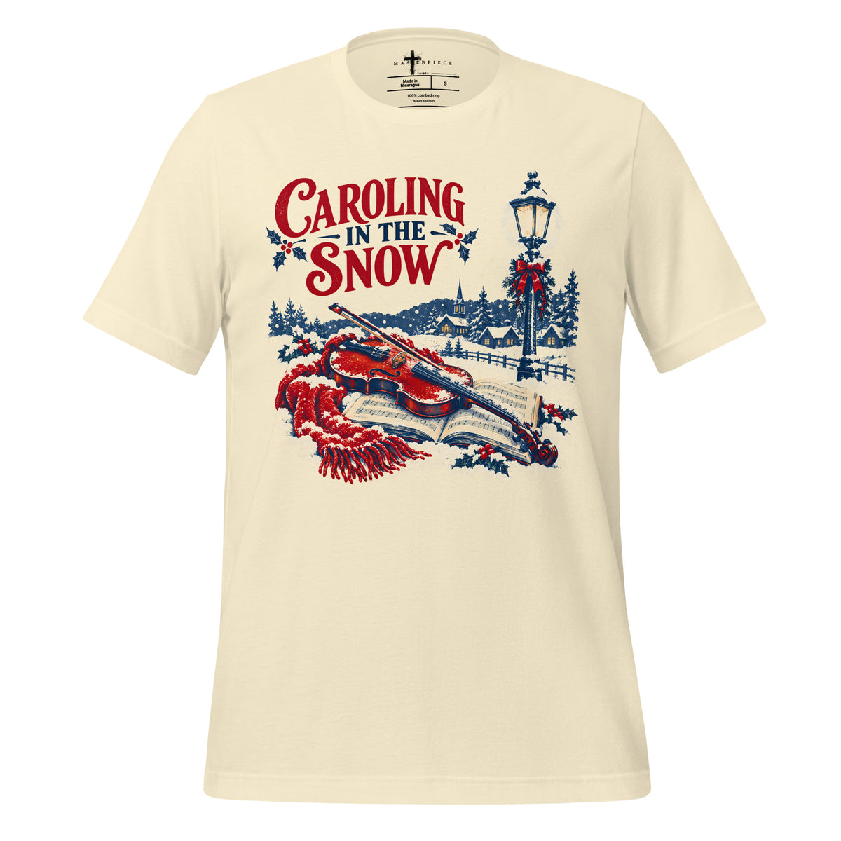 Caroling Snow Violin - Natural - MasterPiece Shirts