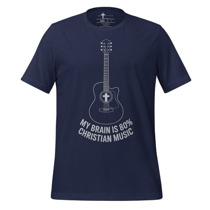 My Brain is 80%  Christian Bible Verse Music  Christian Bible Verse T-Shirt