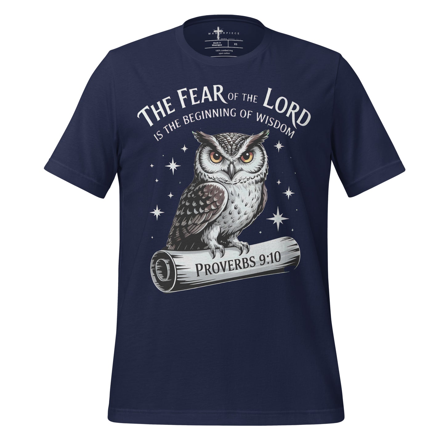 The Fear of the LORD is the beginning of wisdom  Christian Bible Verse T-Shirt