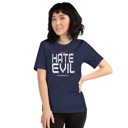 Fear The Lord HATE EVIL Shirt  Christian Bible Verse T-Shirt