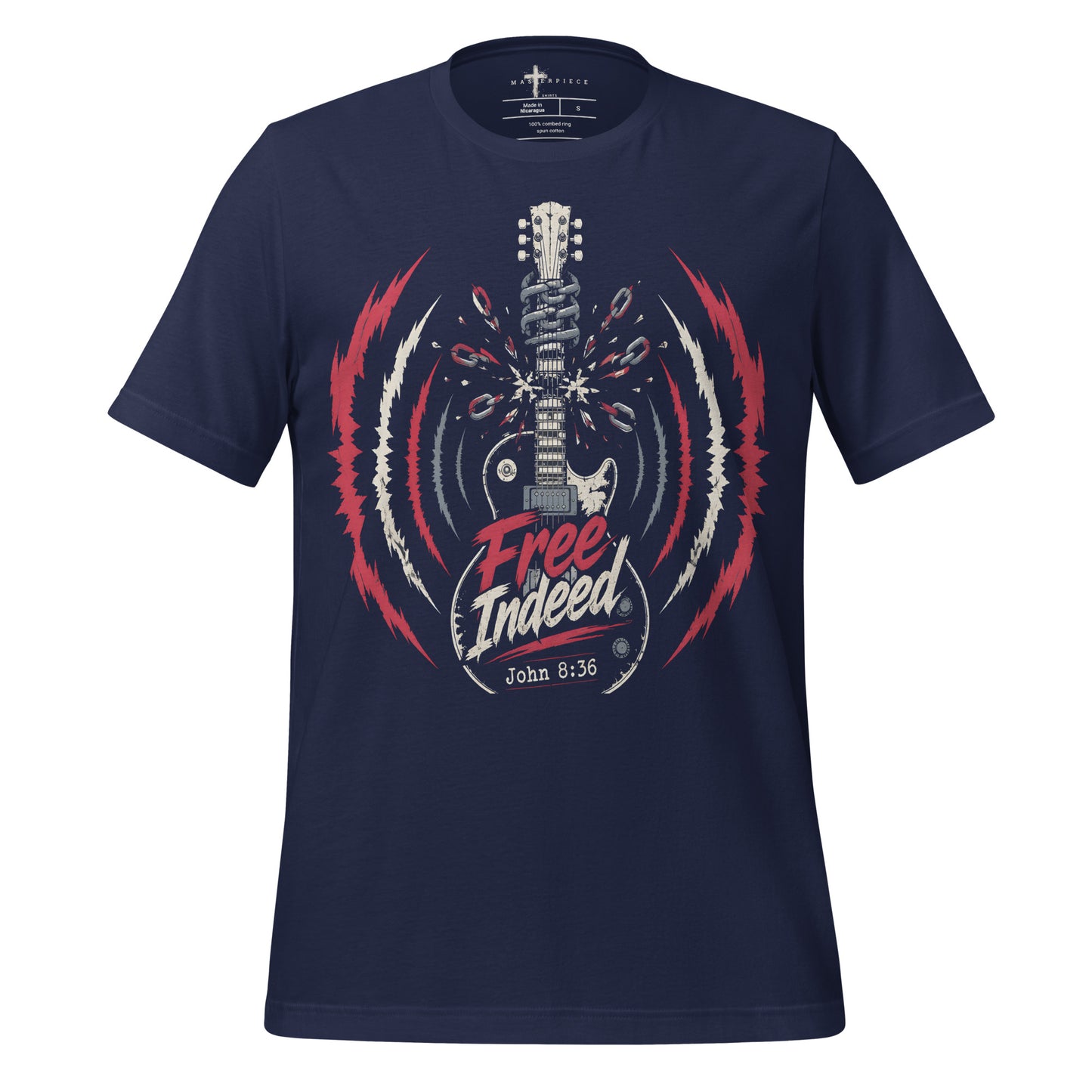 Free Indeed Guitar - Navy - MasterPiece Shirts