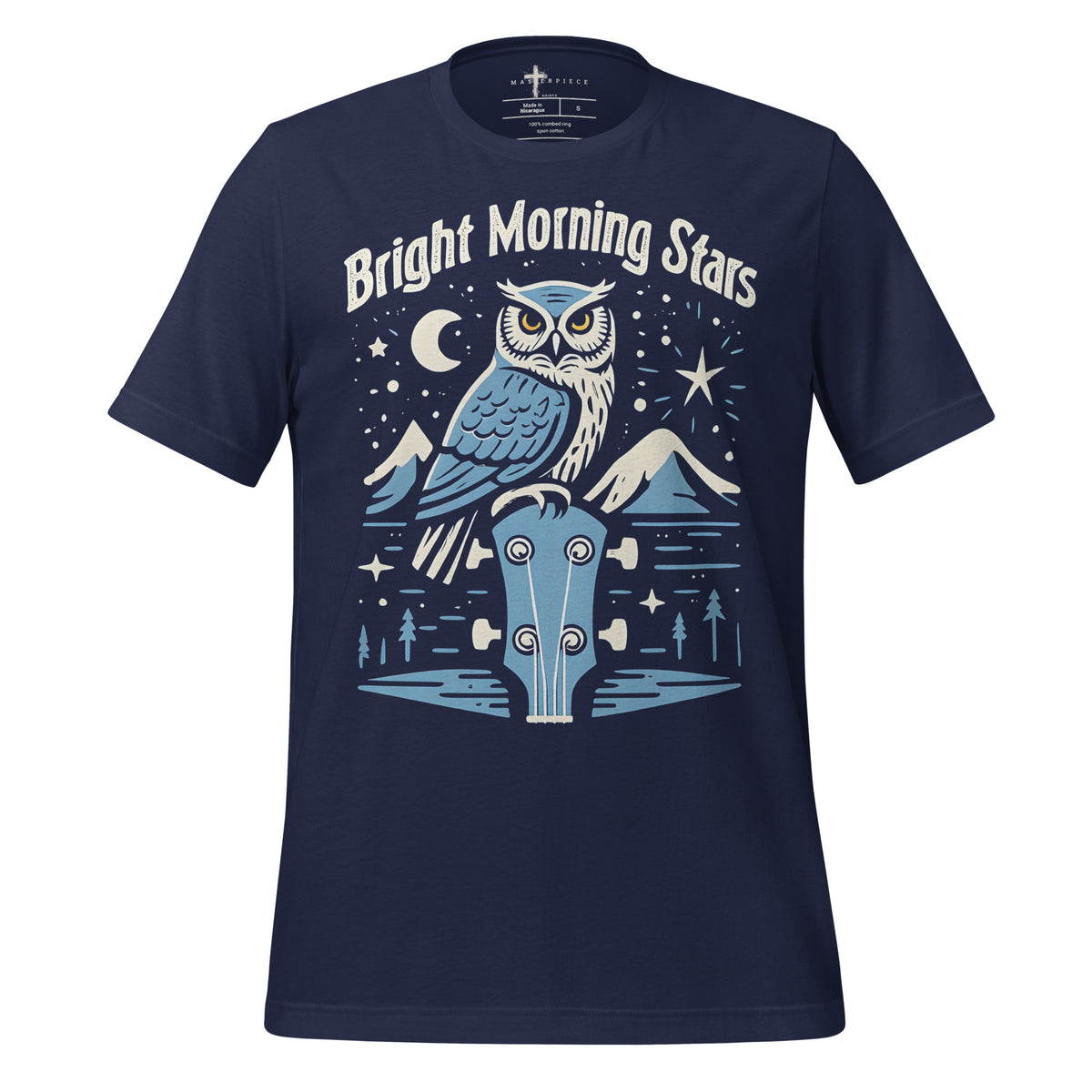 Bright Morning Stars Owl - Navy - MasterPiece Shirts