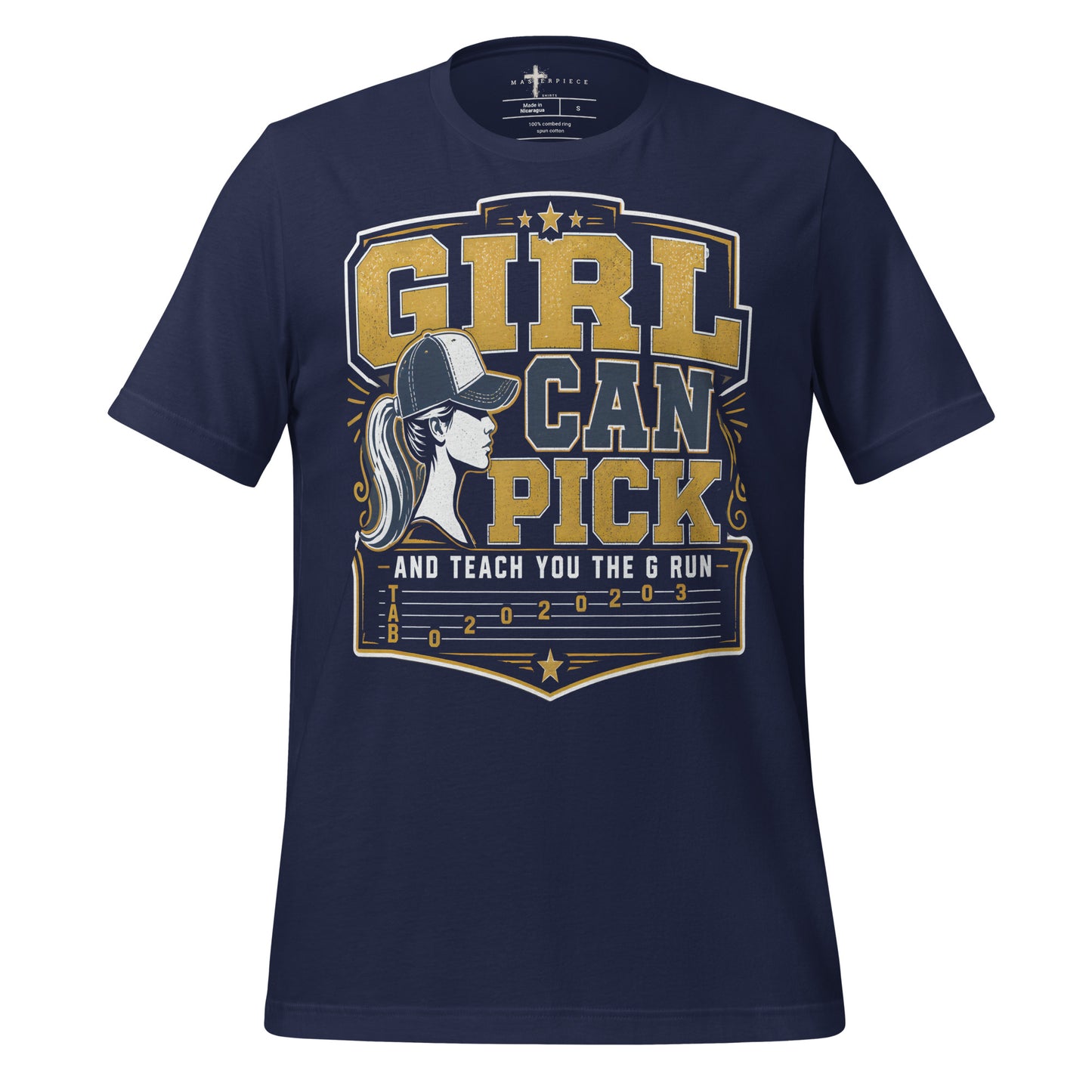 Girl can Pick G-Run - Navy - MasterPiece Shirts
