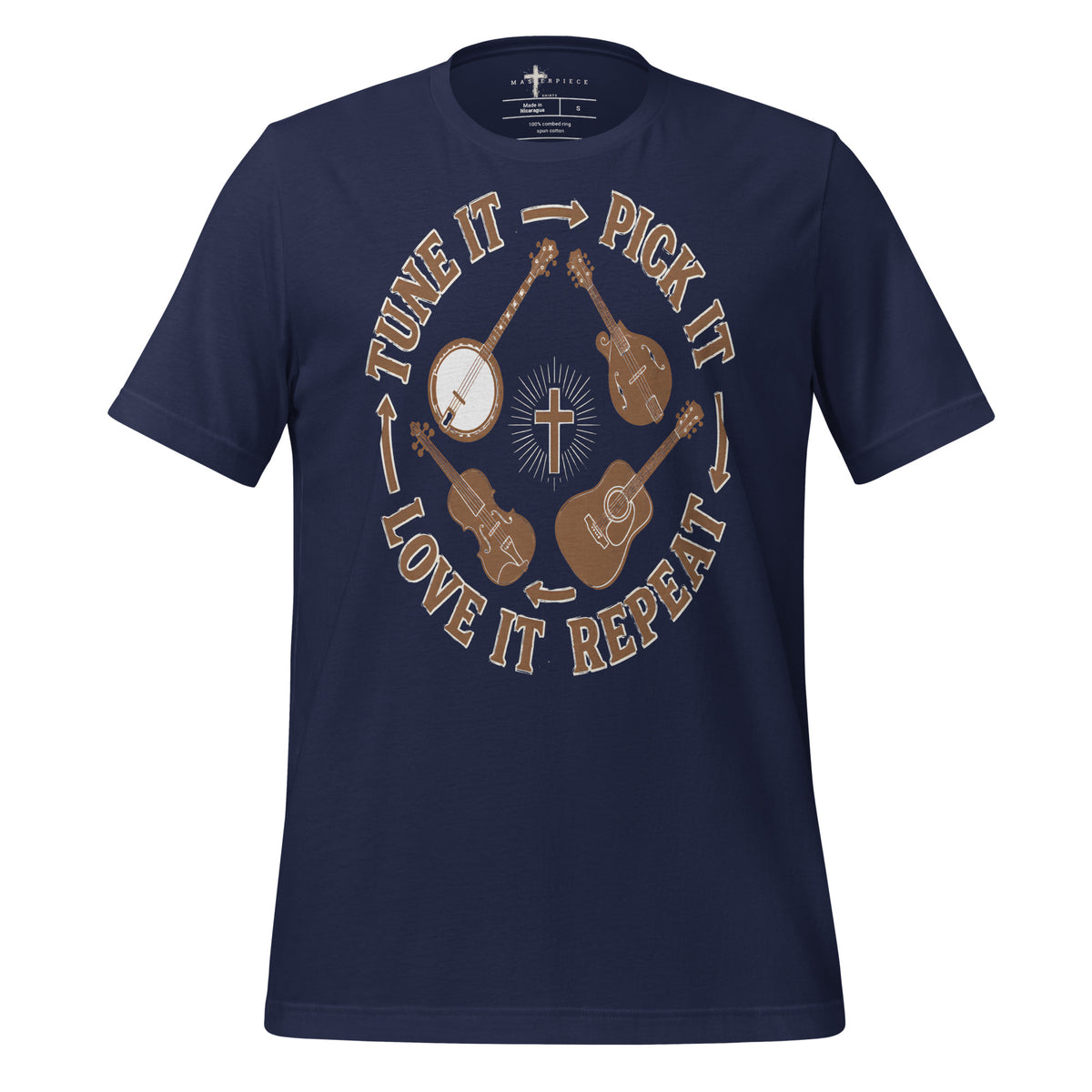 Tune Pick Repeat - Navy - MasterPiece Shirts