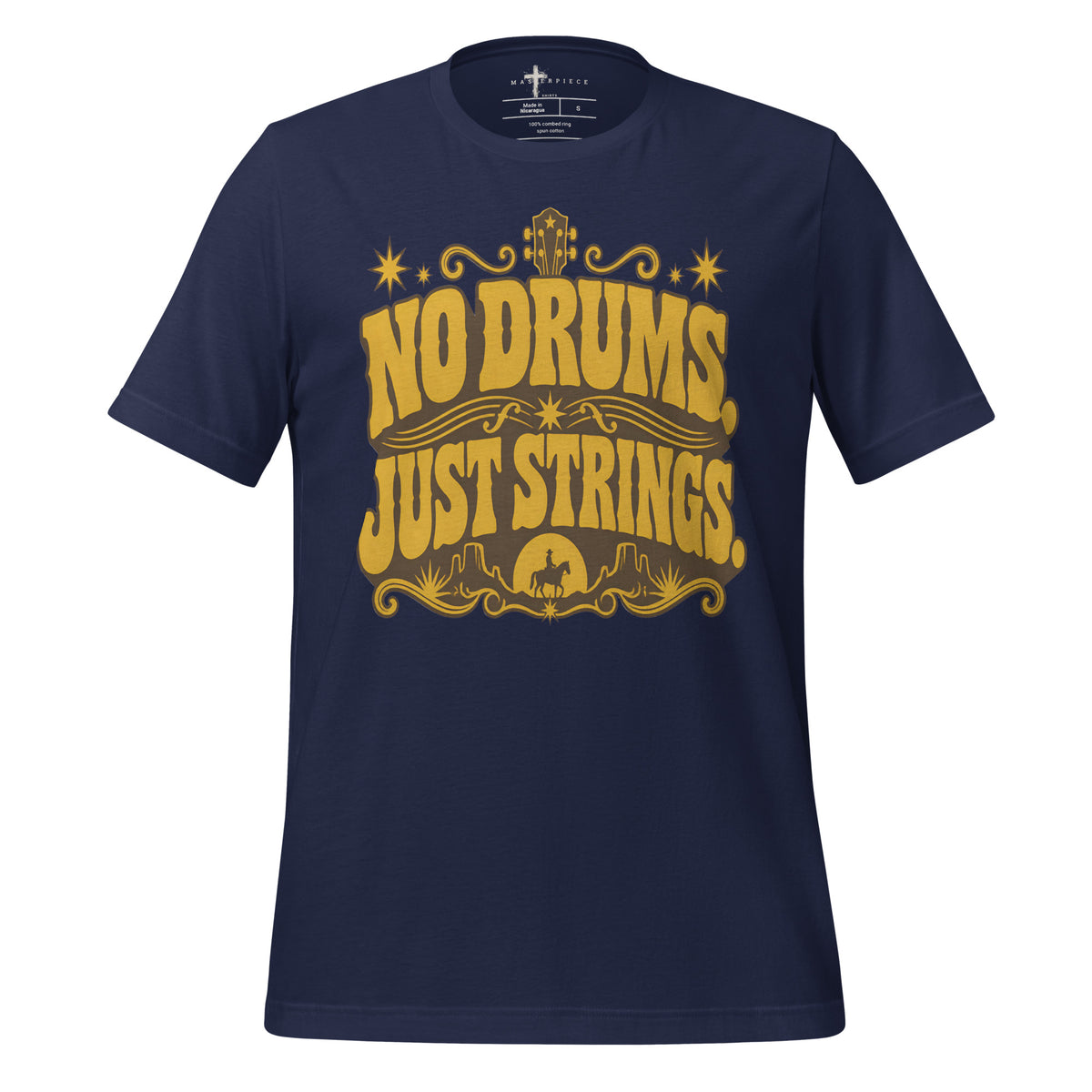 No Drums Just Strings - Navy - MasterPiece Shirts