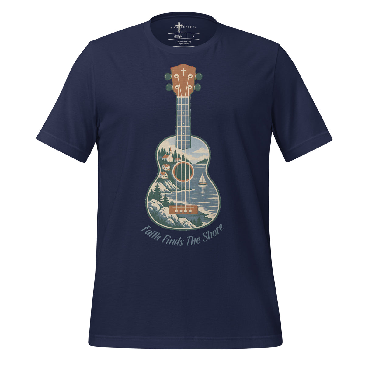 Faith Shore Ukulele - Navy - MasterPiece Shirts