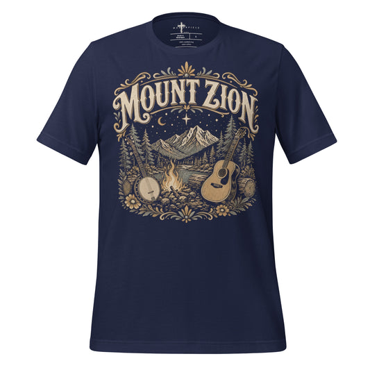 Mount Zion Guitar Banjo - Navy - MasterPiece Shirts