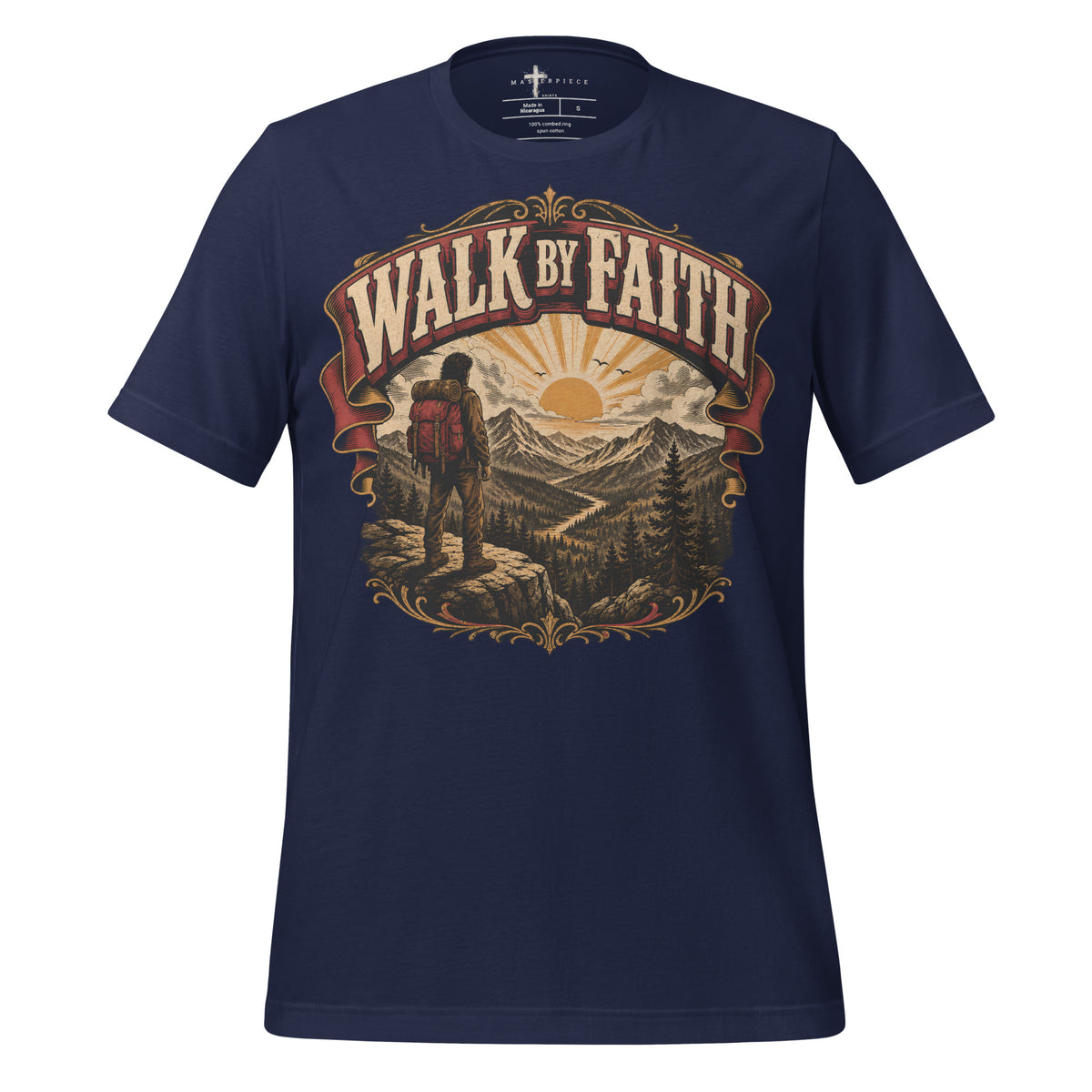 Walk by Faith - Navy - MasterPiece Shirts