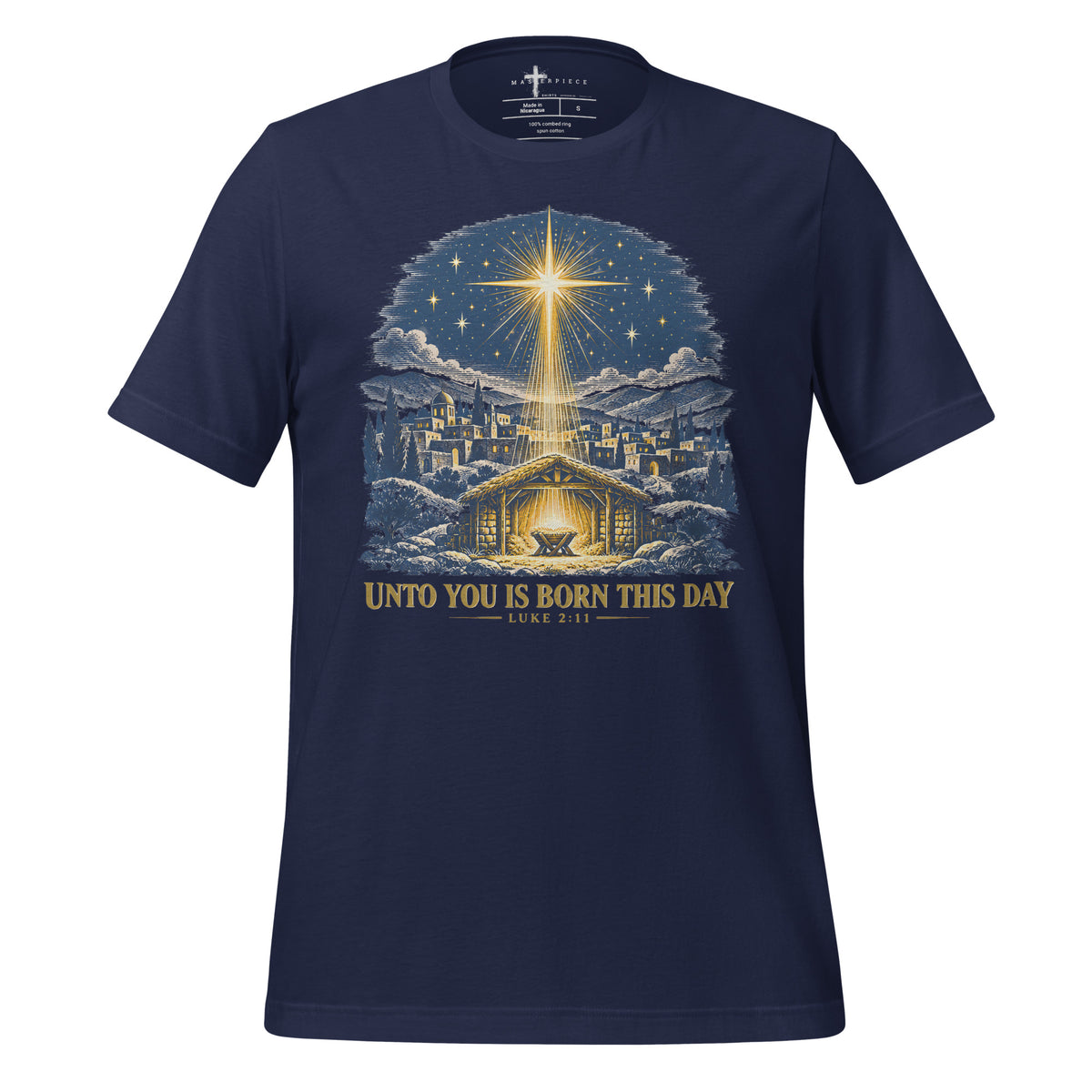 Unto to You Born - Navy - MasterPiece Shirts