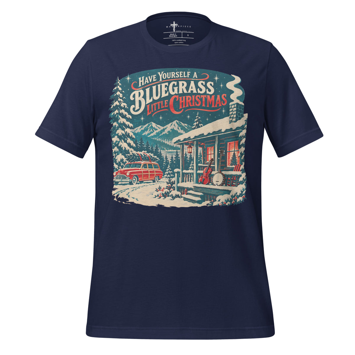 Bluegrass Christmas - Navy - MasterPiece Shirts