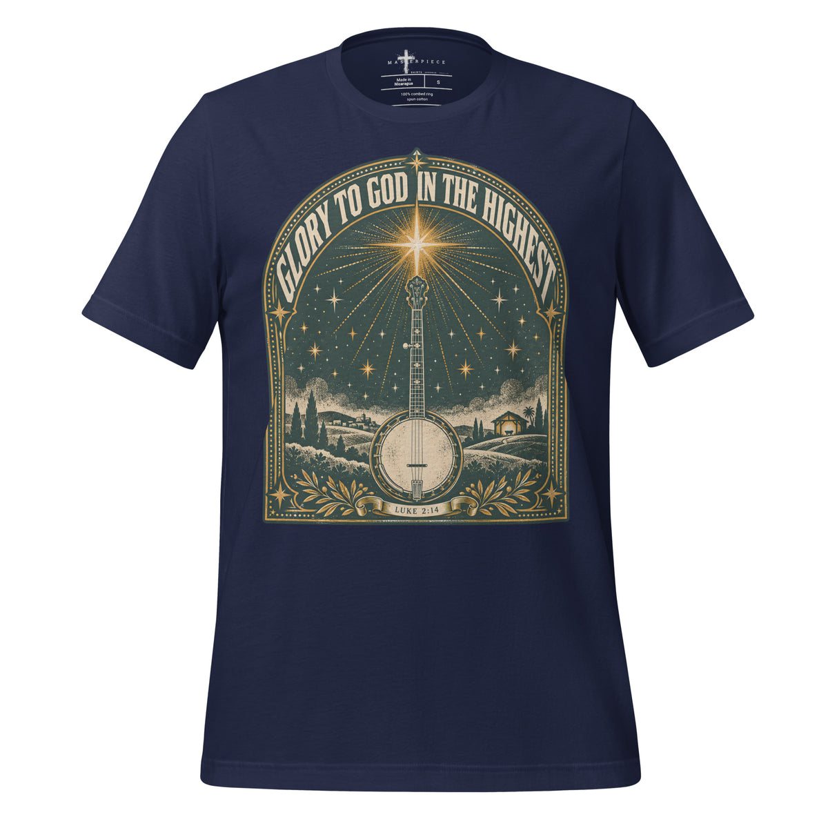 Glord to God Banjo - Navy - MasterPiece Shirts