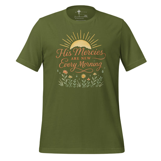 His Mercies are New Every Morning Christian T-shirt