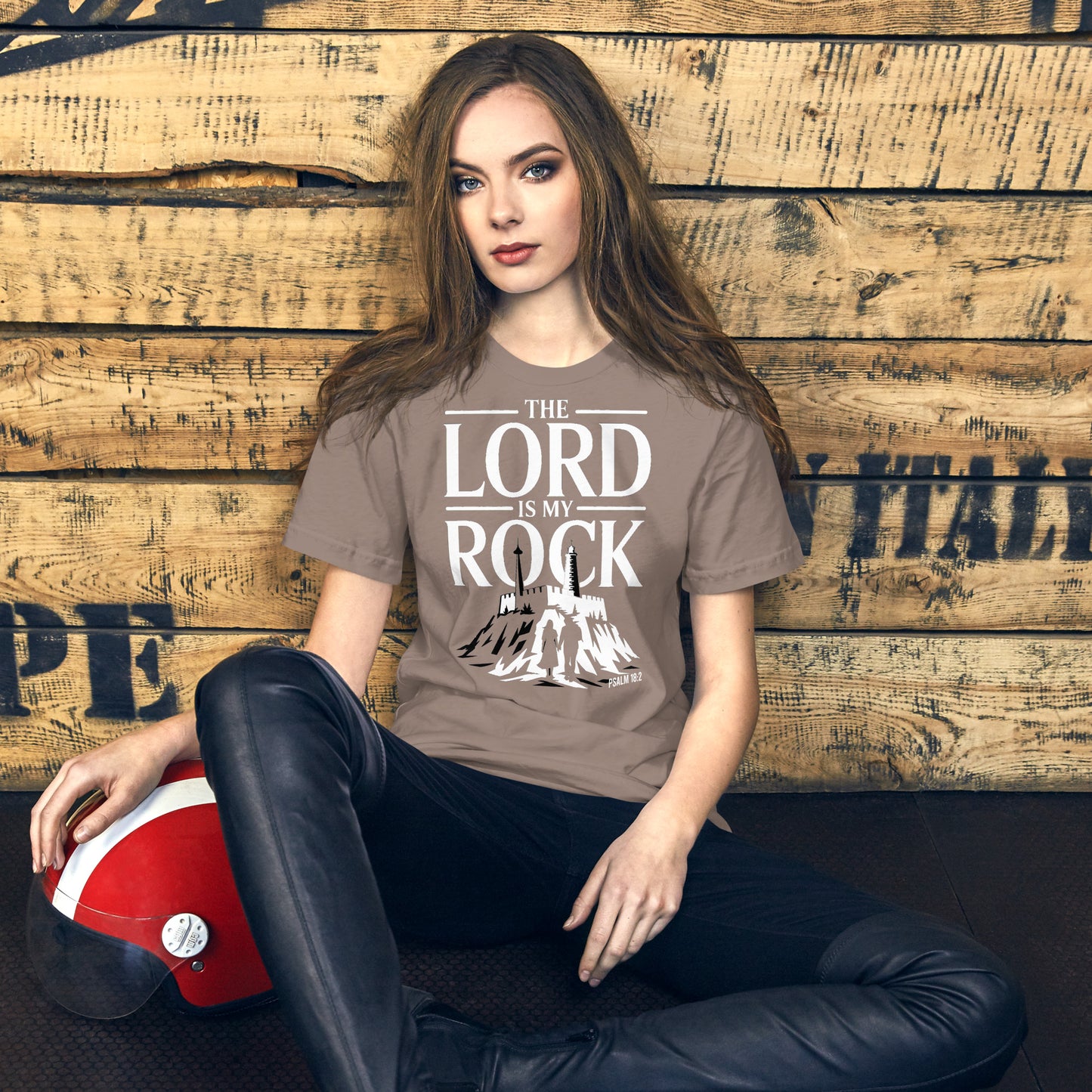 The Lord is My Rock  Christian Bible Verse T-Shirt