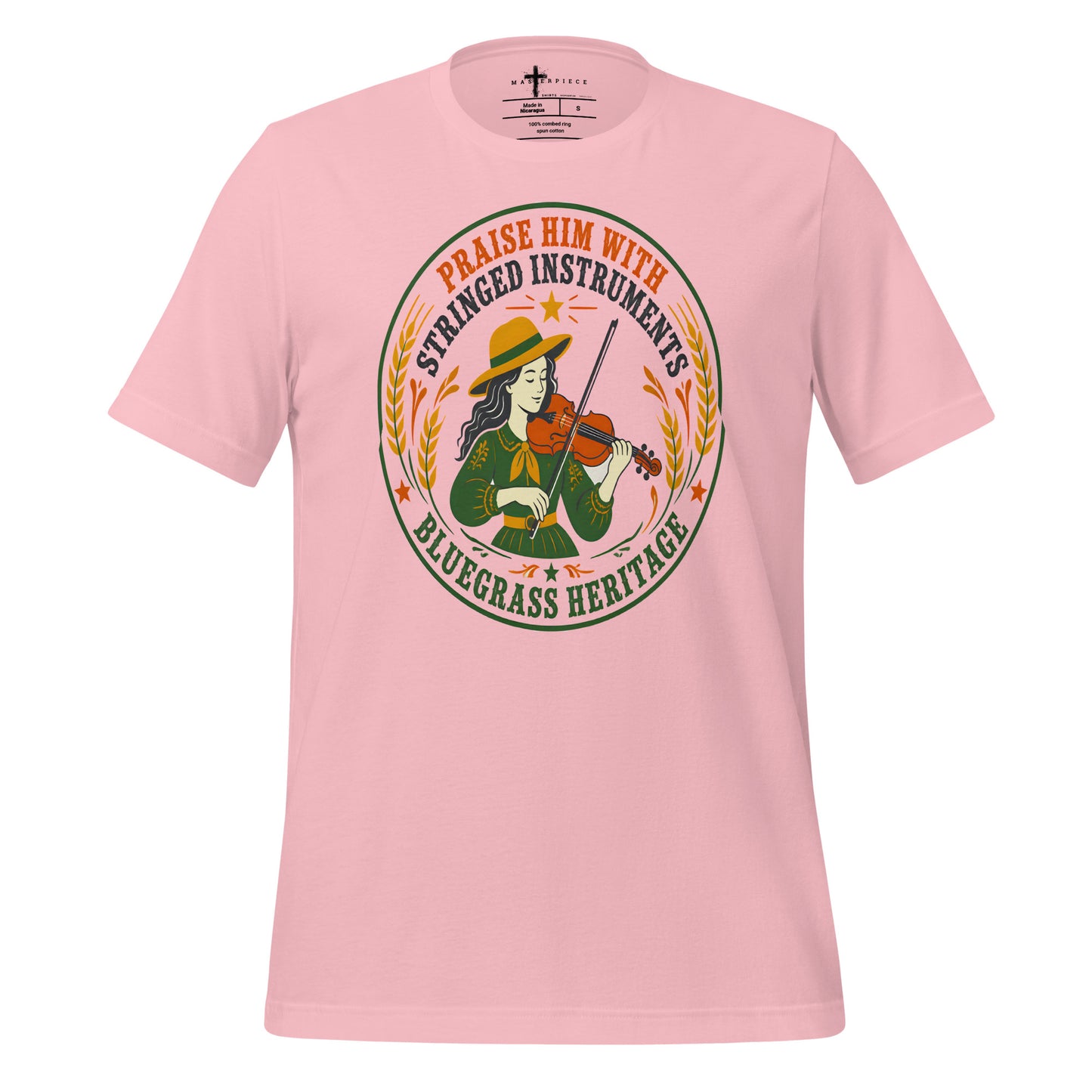 Praise Him With Stringed Instruments Violin - Pink - MasterPiece Shirts