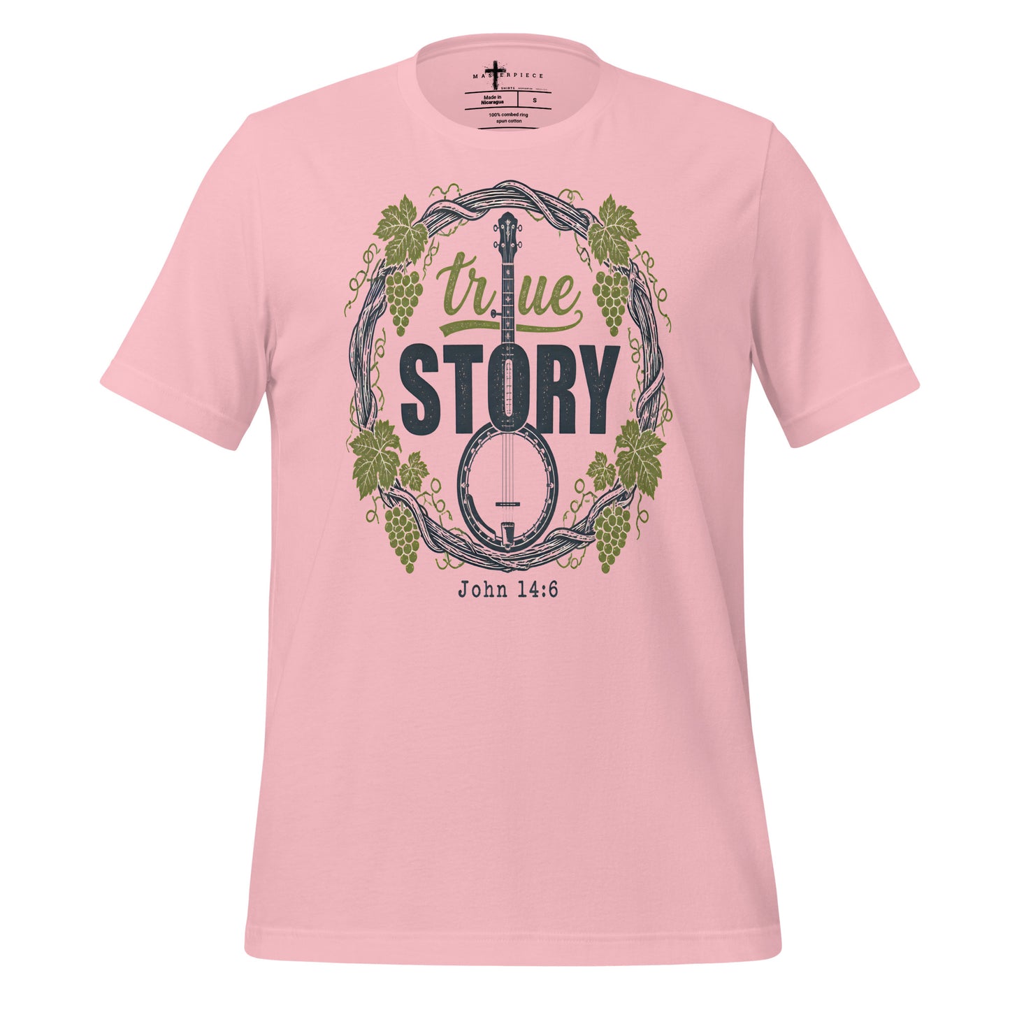 True Story Banjo John 14:6 - Pink - MasterPiece Shirts