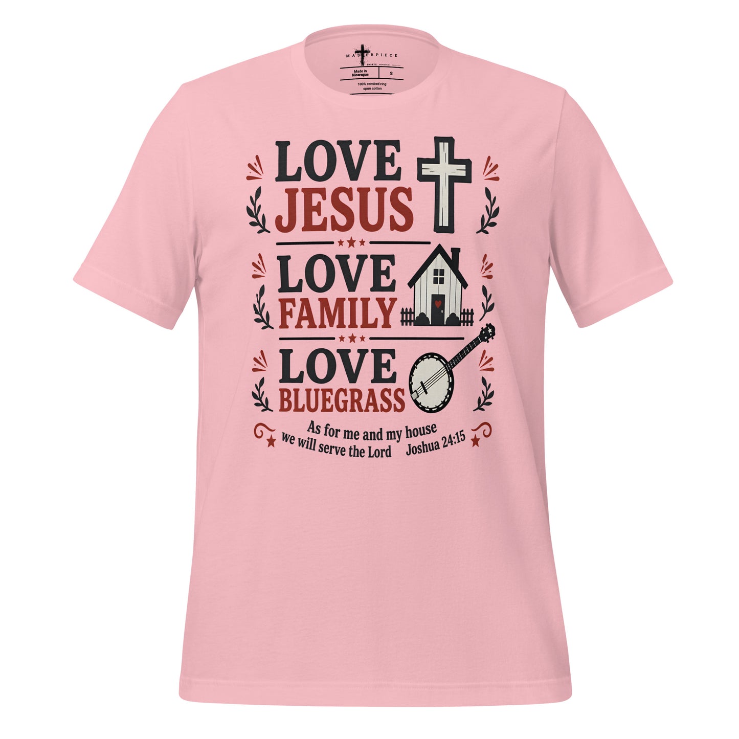 Love Jesus Love Bluegrass - Pink - MasterPiece Shirts