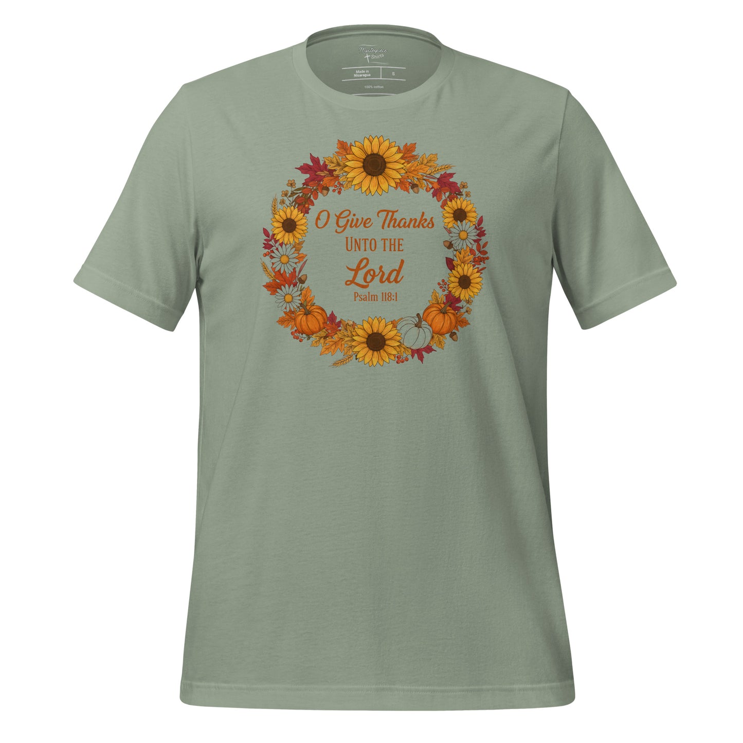  Oh Give thanks unto the Lord Christian T-shirt 