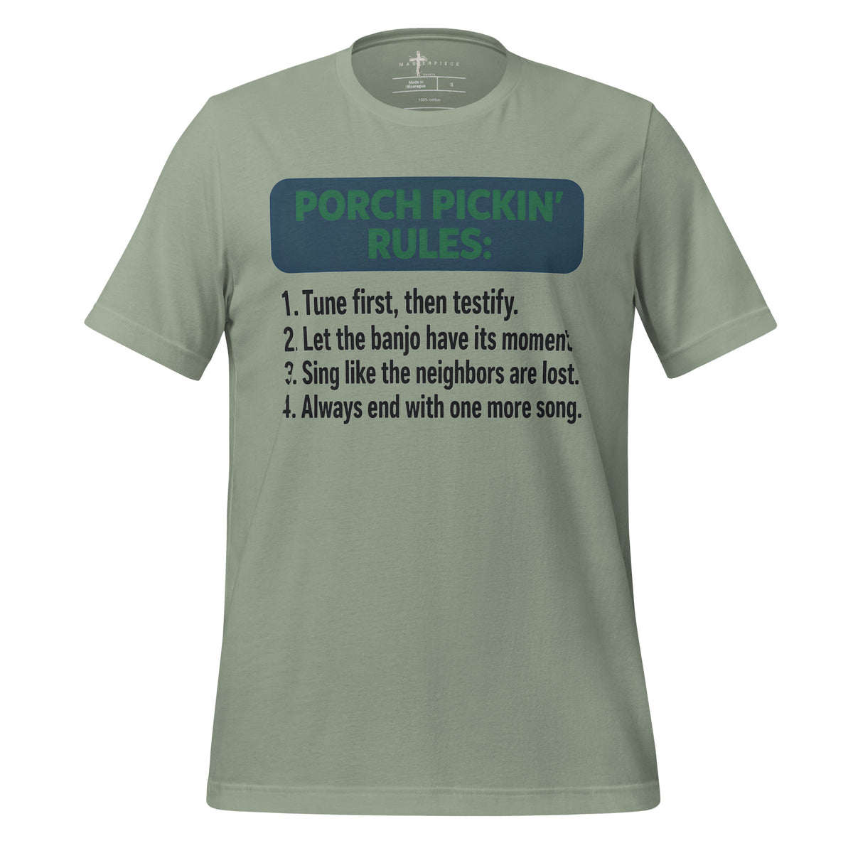 Porch Pickin Rules - MasterPiece Shirts