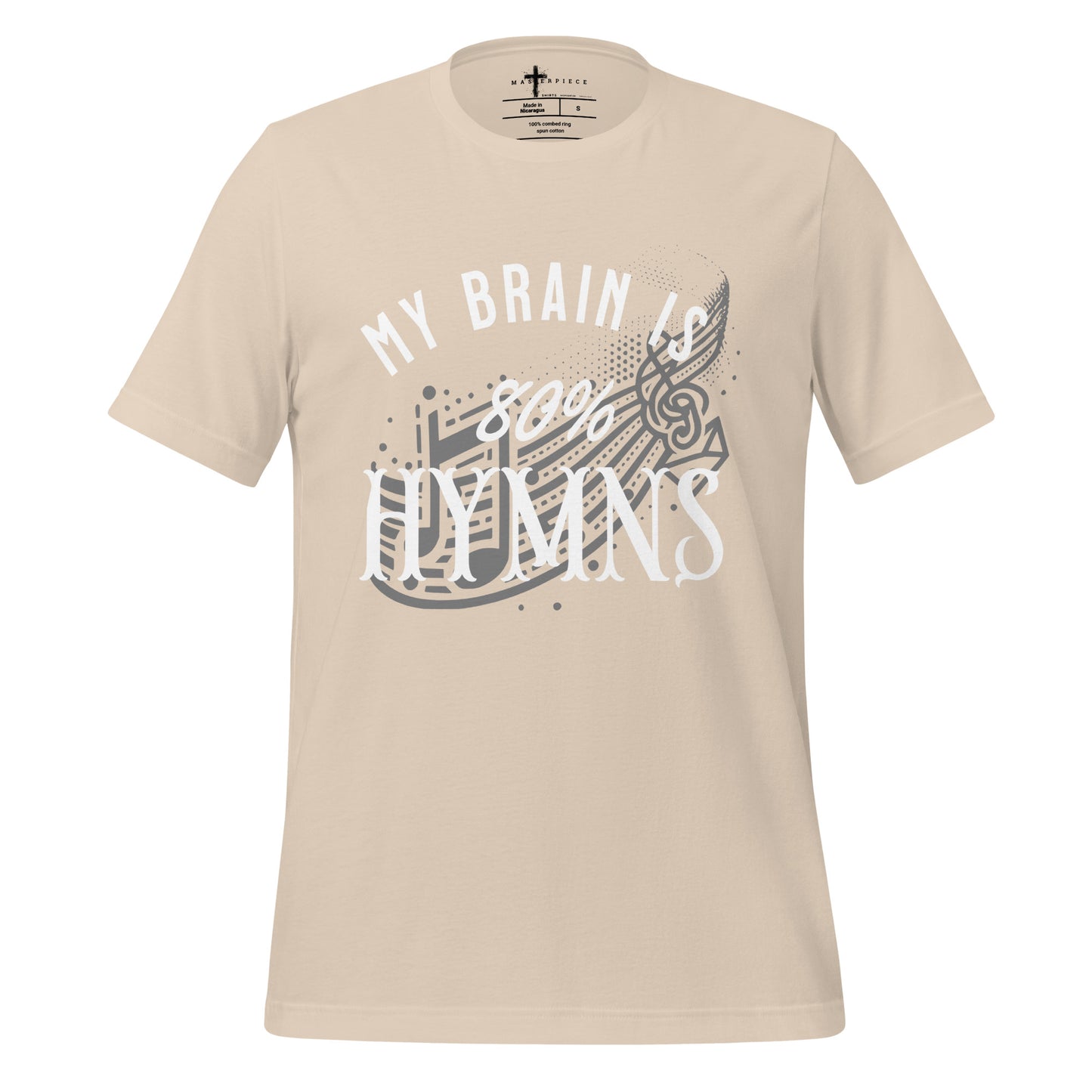 My Brain is 80% Hymns  Christian Bible Verse T-Shirt