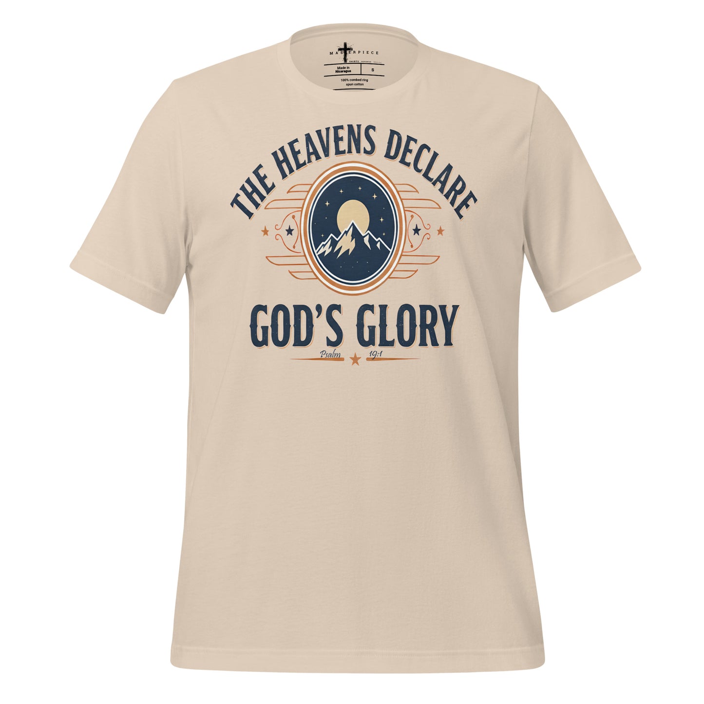 Heavens Declare Gods Glory Christian T-Shirt Psalm 19:1 