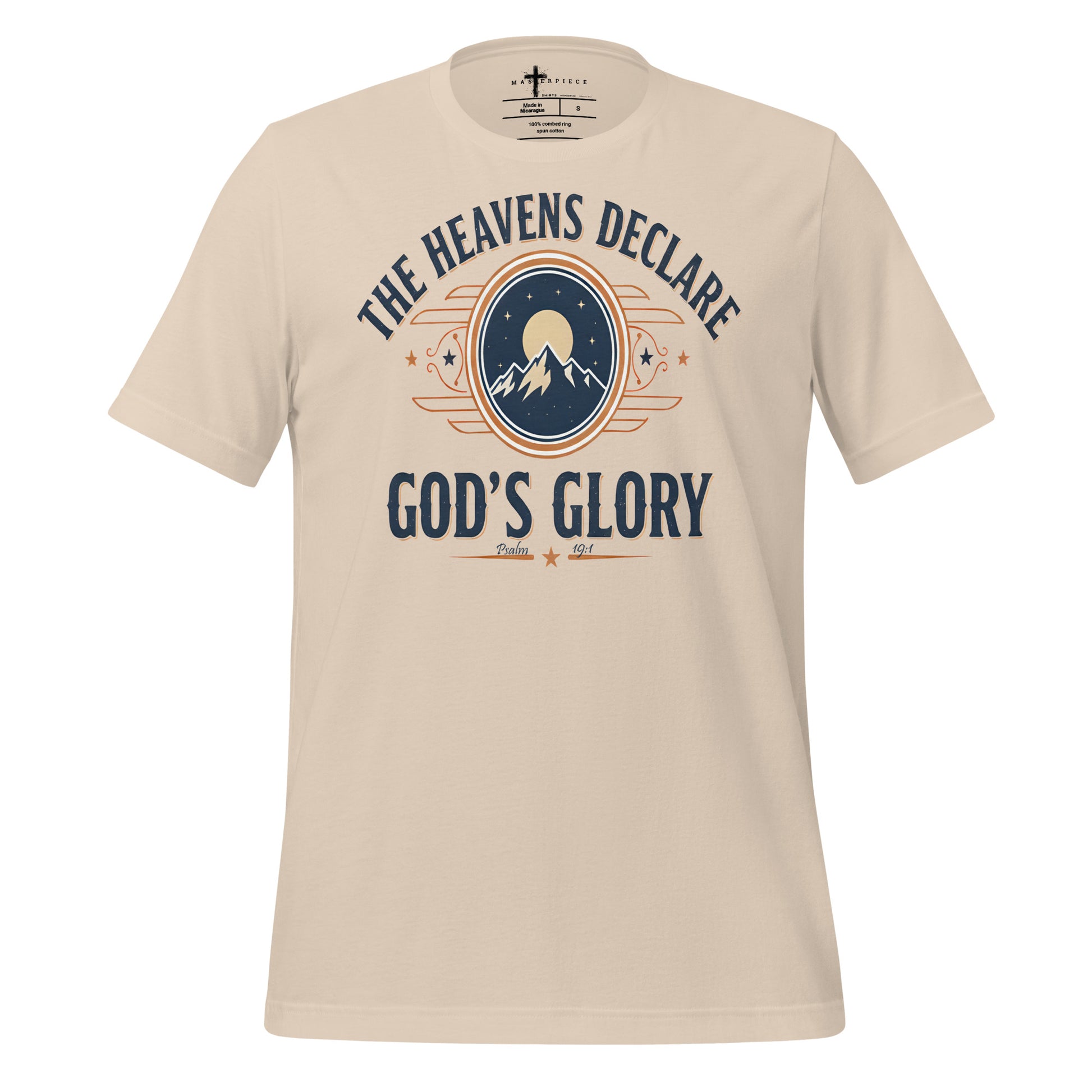 Heavens Declare Gods Glory Christian T-Shirt Psalm 19:1 