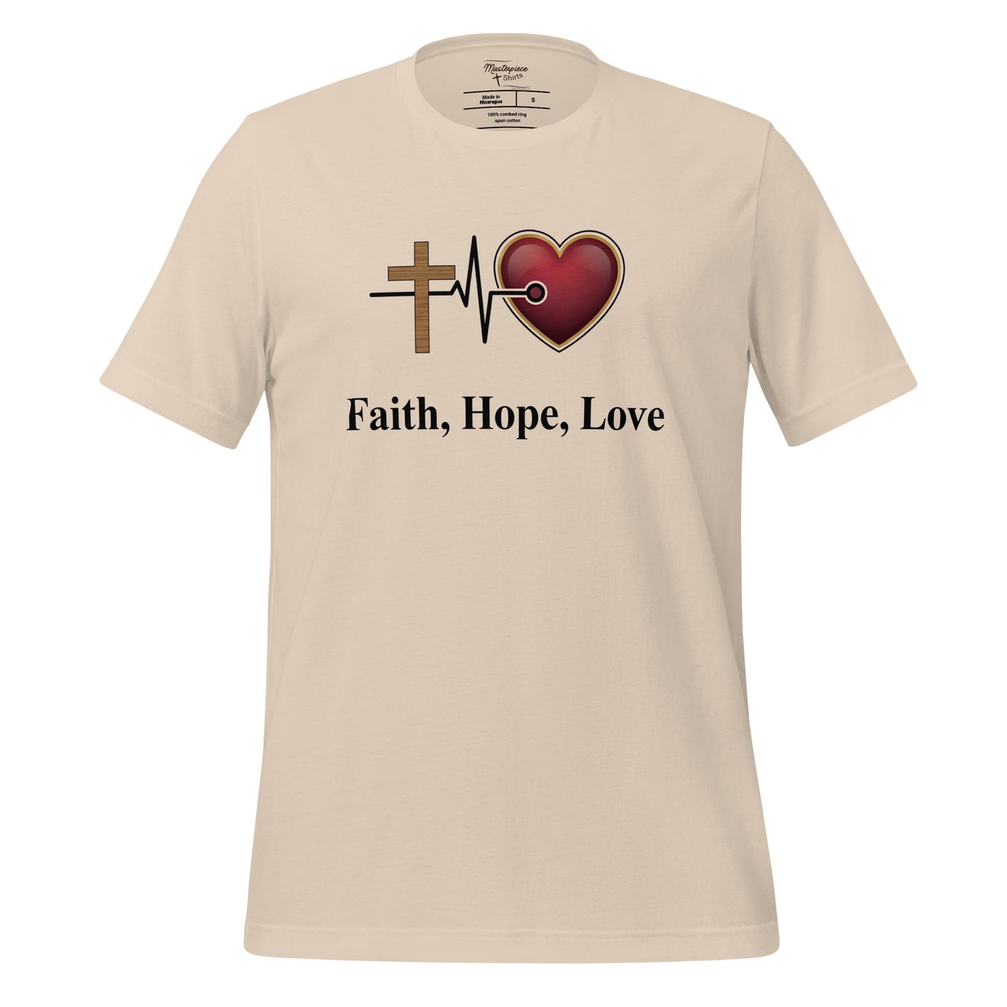 Faith Hope Love Christian T-shirt