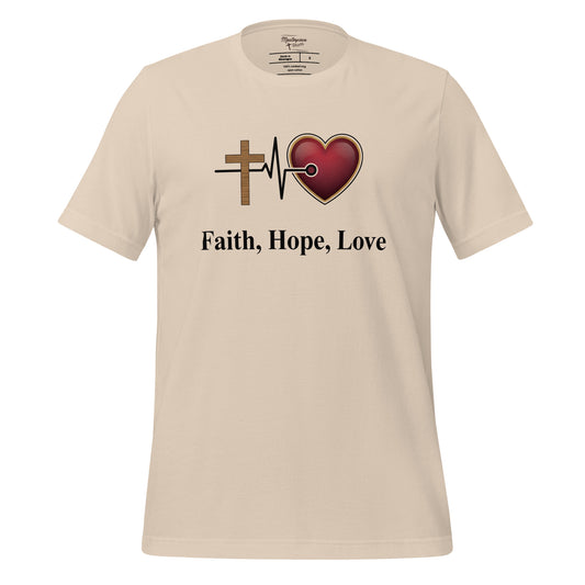 Faith Hope Love Christian T-shirt