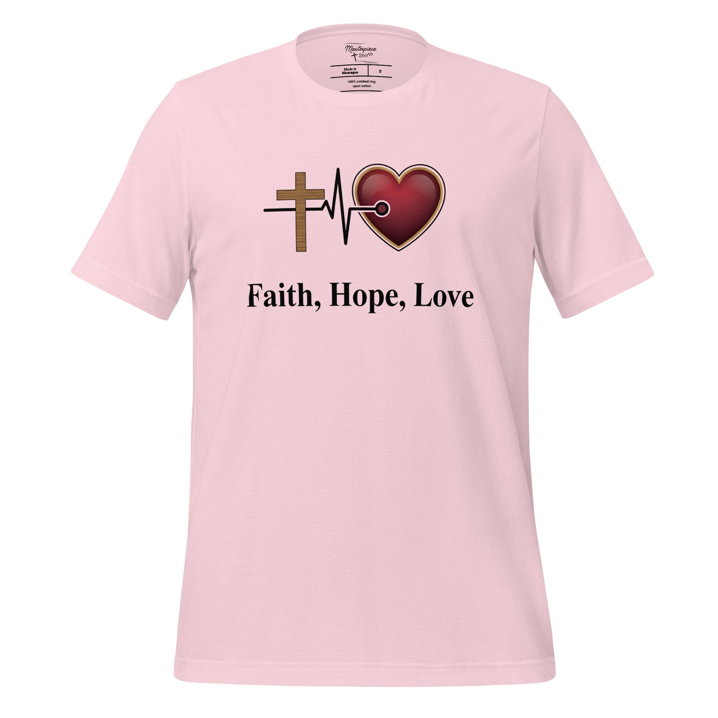 Faith Hope Love Christian T-shirt
