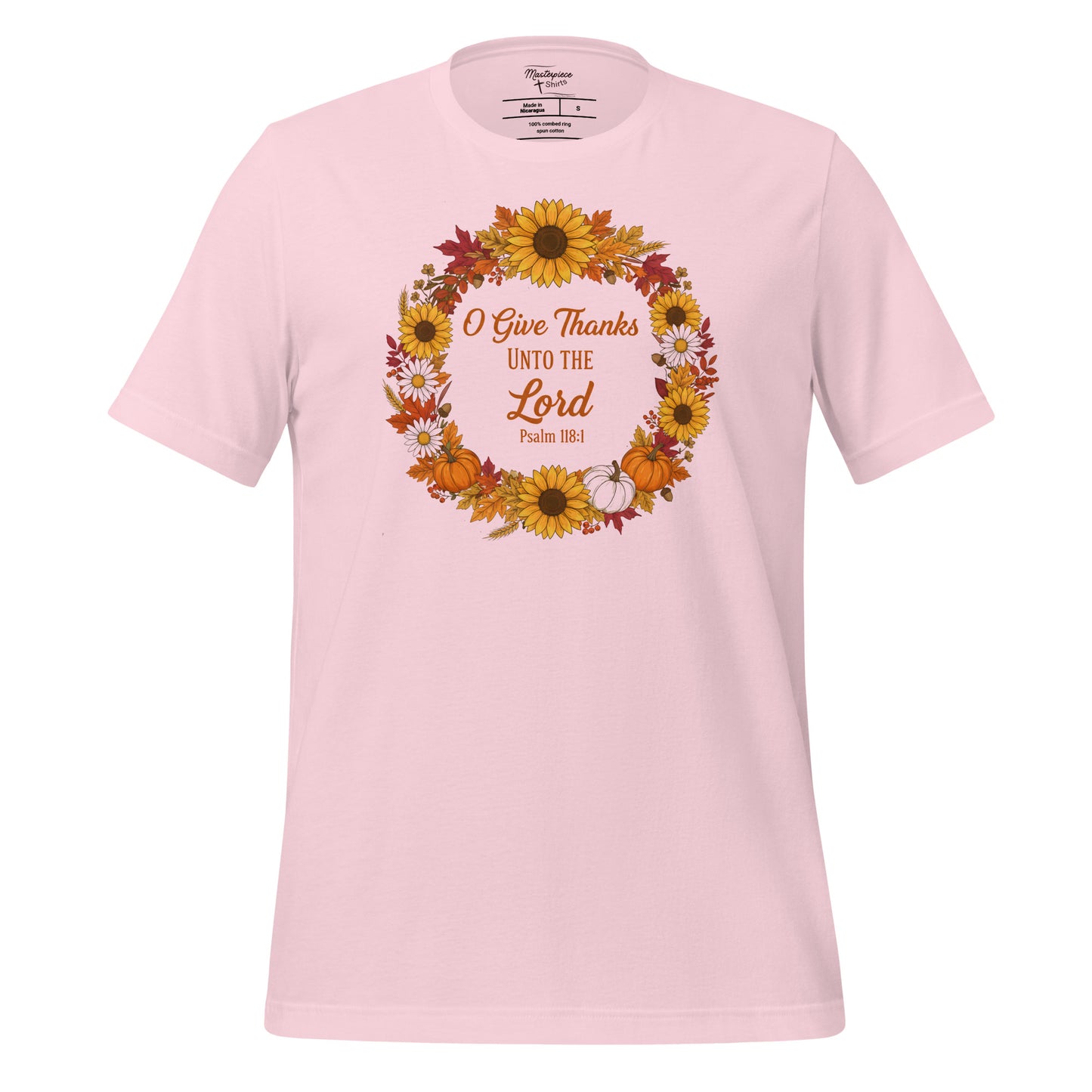  Oh Give thanks unto the Lord Christian T-shirt 