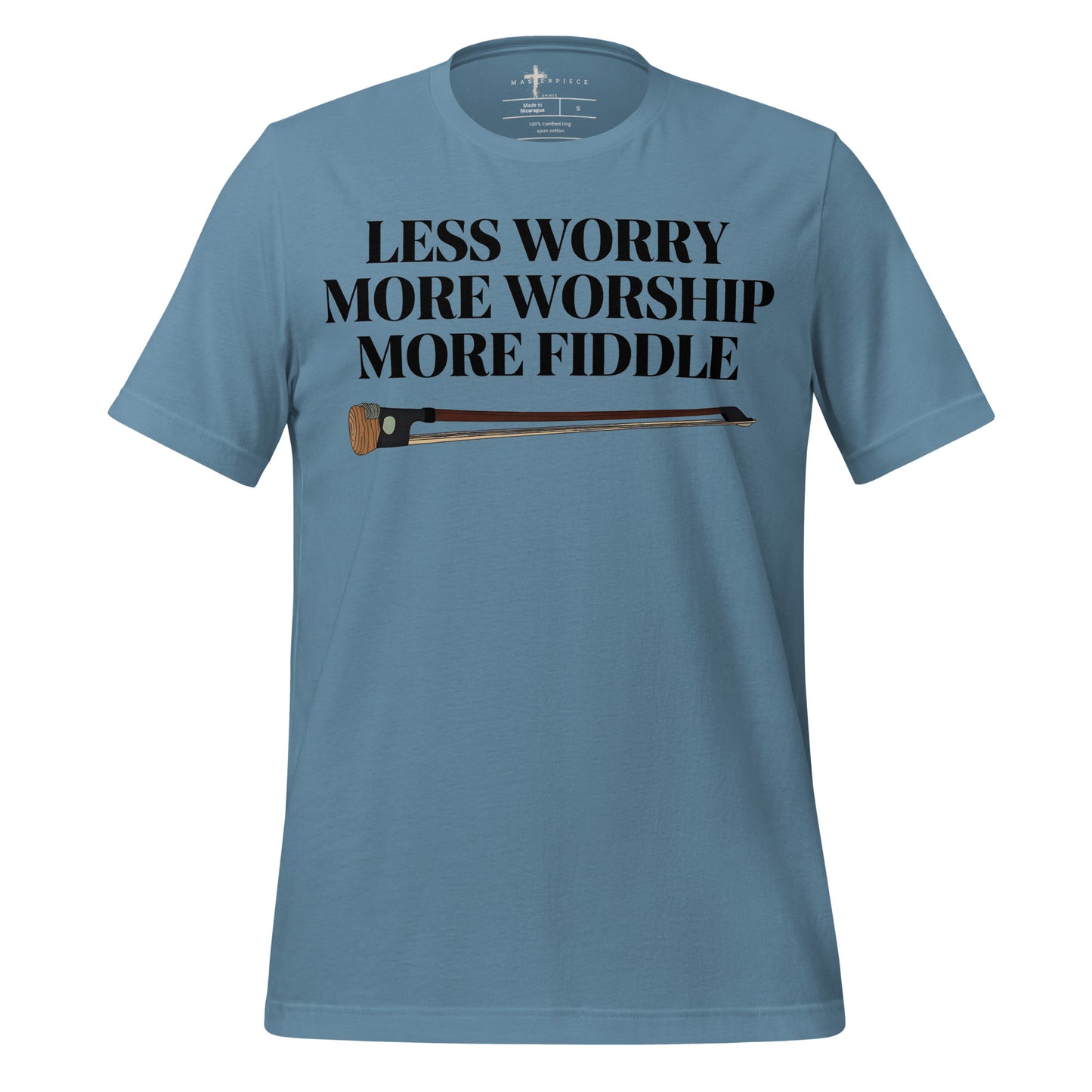 Less Worry More Fiddle - Blue - MasterPiece Shirts