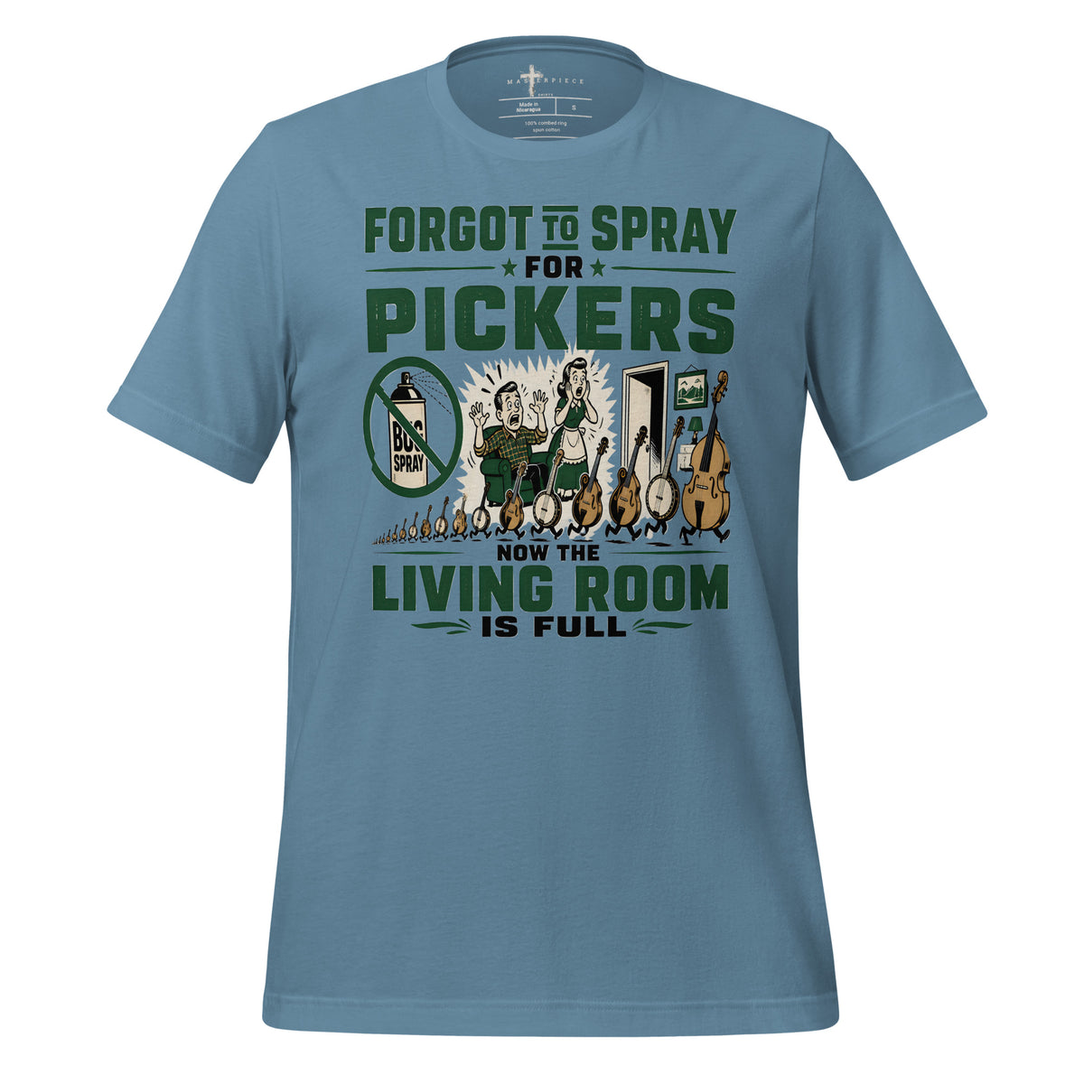Spray for Pickers - Blue - MasterPiece Shirts